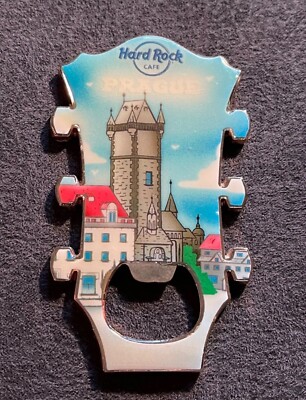 Hard Rock Cafe Prague Headstock Bottle Opener Magnet