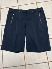 TAIL TECH GOLF Women's Navy Blue 10" Inseam Zip Pocket Golf Tennis Shorts Sz 14 TAIL TECH GOLF Women's Navy Blue 10" Inseam Zip Pocket Golf Tennis Shorts Sz 14 - Image 1
