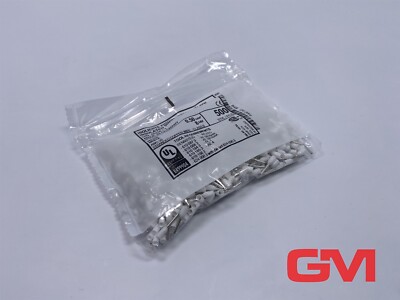 VPE 500x Lulay e.K. Aderendhülse E310 wire end ferrule 0,5x8 weiss
