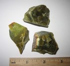 3 SMALL NATURAL ROUGH 1.1"- 1.6" GREEN OPAL CRYSTAL STONE MINERALS  78.5g *3 (GG — photo 4