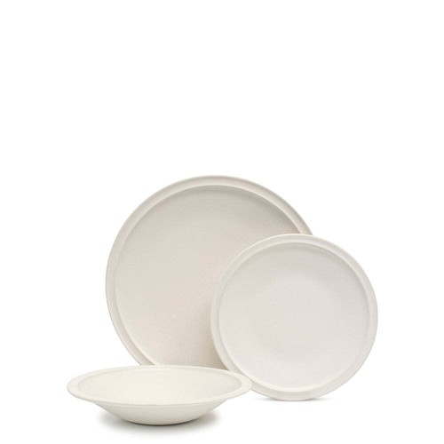 Salt & Pepper Plisset 12 Piece Dinner Set - White