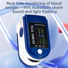 Finger Pulse Oximeter Blood Oxygen Meter Heart Rate OLED SpO2 Monitor Sensor mgg