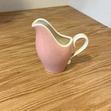 VTG Metlox Poppytrail California Confetti Cream Pitcher MCM Pink