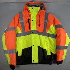 Radians SJ12-3ZMS Weatherproof Bomber Multi-Color Hi-Vis Safety Jacket 2XL