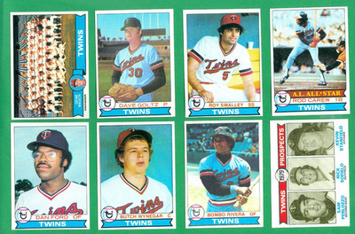 1979 TOPPS MINESOTA TWINS TEAM SET   NM   SMALLEY  MAUCH   CAREW LAST TWINS