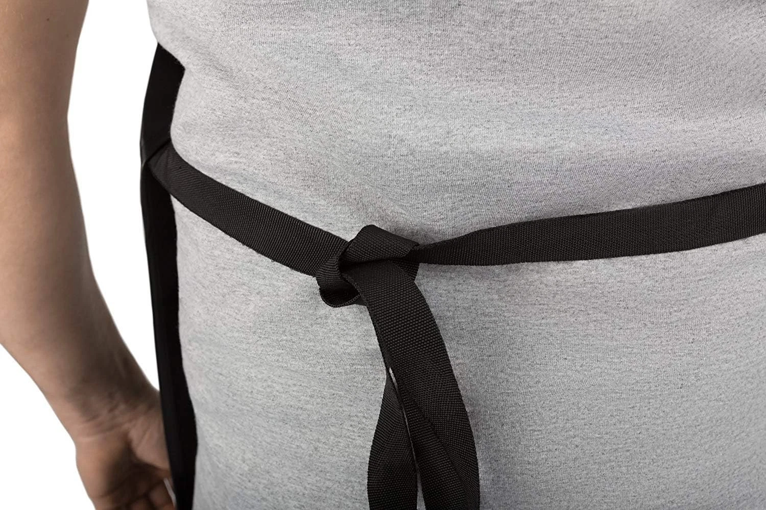 Waterproof Vinyl Apron Black .8mm Heavy Duty for Dog Grooming Fish Cleaning - product detail image 5