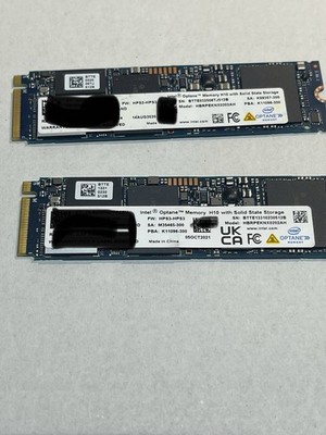 SET OF 2 Intel Optane Memory 32GB + 512GB M.2 2280 SSD (HBRPEKNX0202A)