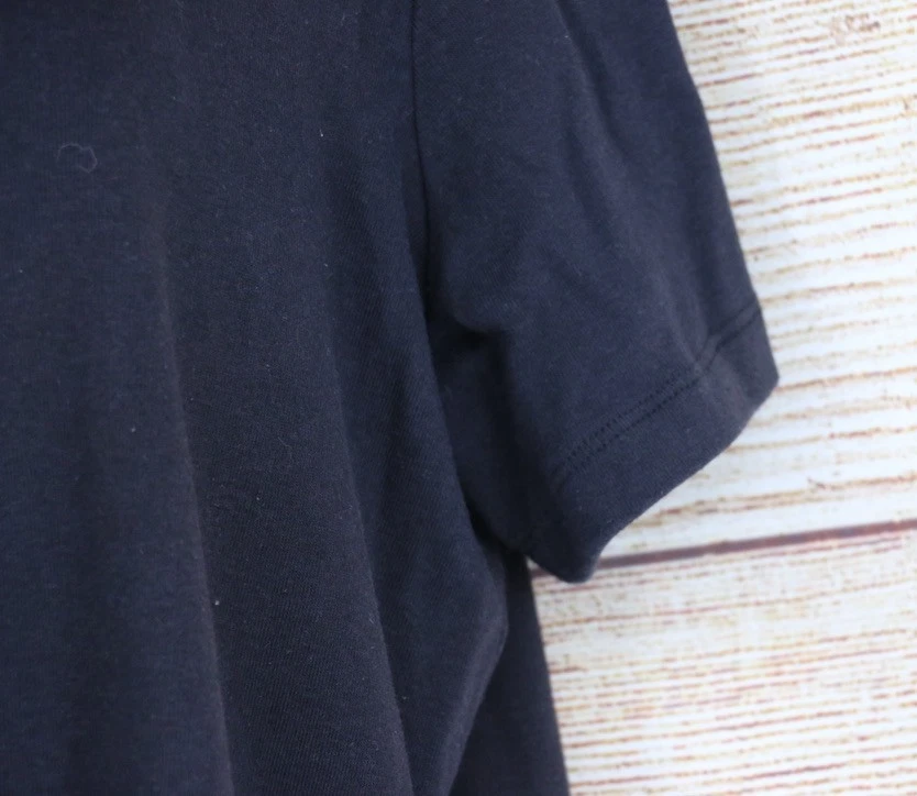 Jason Maxwell Womens Plus Size 1X V-Neck Pullover Short Sleeve Top Shirt Black - Imagem 3 de 4