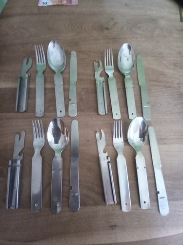 4 Satz Original Bundeswehr Feldbesteck - Essbesteck - Bild 3 von 3
