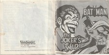 Vintage 1981 Viewmaster Batman The Jokers Wild 4"x4" Booklet 16 pages MR26