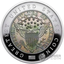 1804 DRAPED BUST DOLLAR Greatest US Coins 2 Oz Silver Coin 5$ Niue 2025