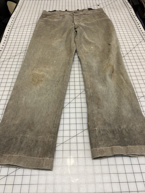 Reproduction 19th Century Men's Gray Trousers, SZ 36" #107