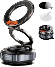 Vacuum Magnetic Phone Holder for Car, Alloy Magnetic Suction Car Phone Mount ...