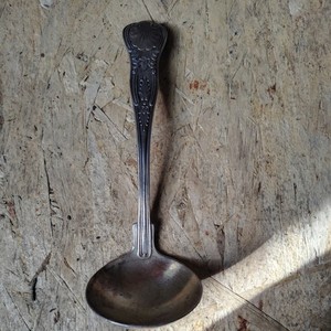 1930s-40s US Navy KINGS Pattern Soup Ladle – INT’L SILVER CO.