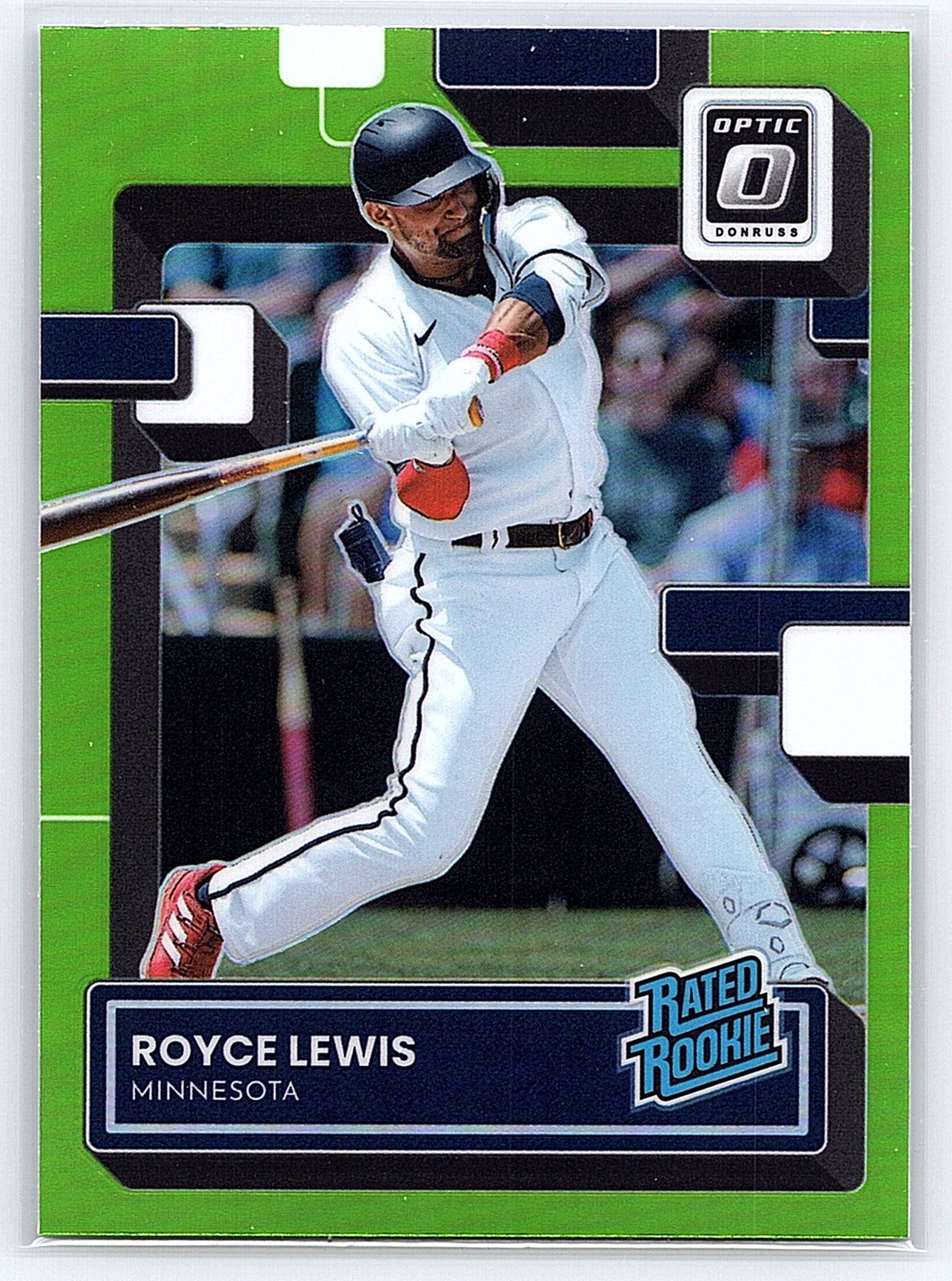 2022 Donruss Optic - Lime Green Prizm #164 Royce Lewis