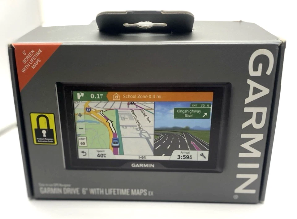 Garmin Drive 6” LM EX, 6" Screen, Lifetime Maps & Driver Awareness (Tested) - Image 2 of 4