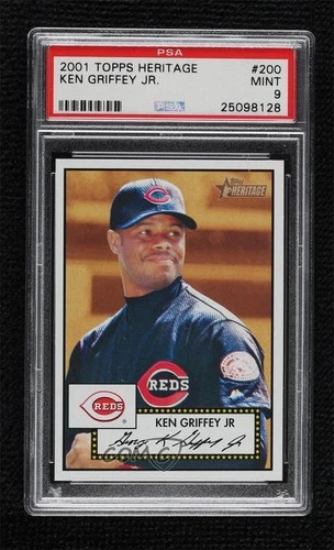 2001 Topps Heritage Ken Griffey Jr #200 PSA 9 MINT HOF