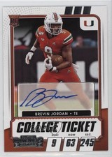 2021 Panini Contenders Draft Picks College Ticket Brevin Jordan #218 Auto 1nn7