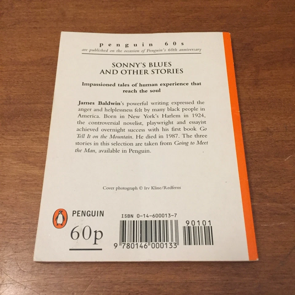 Sonny's Blues (Penguin 60s) by James Baldwin 1995 Penguin Paperback Fair Cond - Image 2 of 4