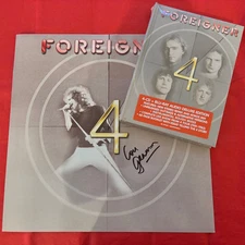 FOREIGNER 2025 "4 Deluxe Edition" 4 CD Box Set NEW * HAND SIGNED by LOU GRAMM *