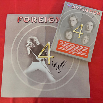FOREIGNER 2025 ''4 Deluxe Edition'' 4 CD Box Set NEW * HAND SIGNED by LOU GRAMM *