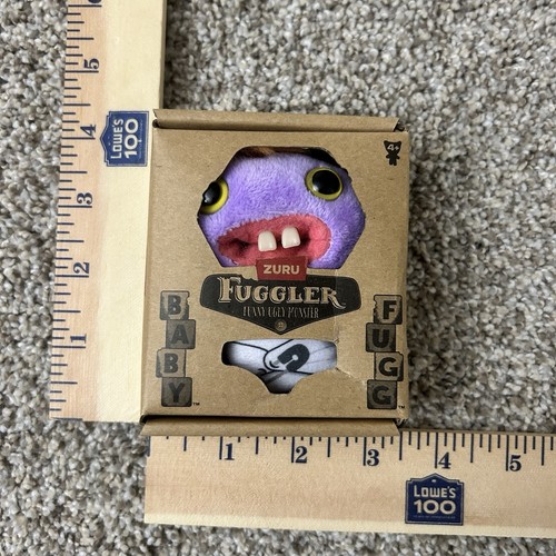 "Juguete de peluche Zuru Fuggler Baby Fugg PADRE BACALAO púrpura divertido monstruo feo NUEVO 3,5""" - Imagen 7 de 9