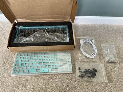 KBD75 V1 Mechanical Keyboard Kit - Teal Aluminum Case - Soltered PCB - Unbuilt