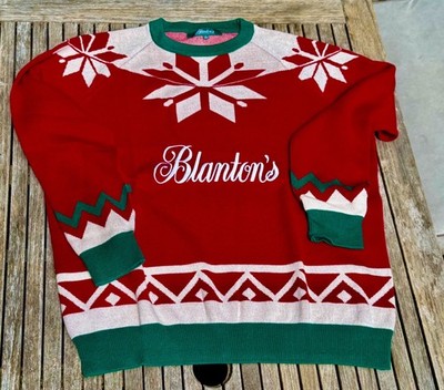 Blanton s Original Single Barrel Bourbon XMAS Sweater   Men s XL