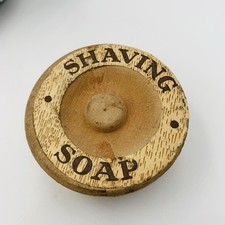 Wood Shaving Soap Bowl with Lid Vintage