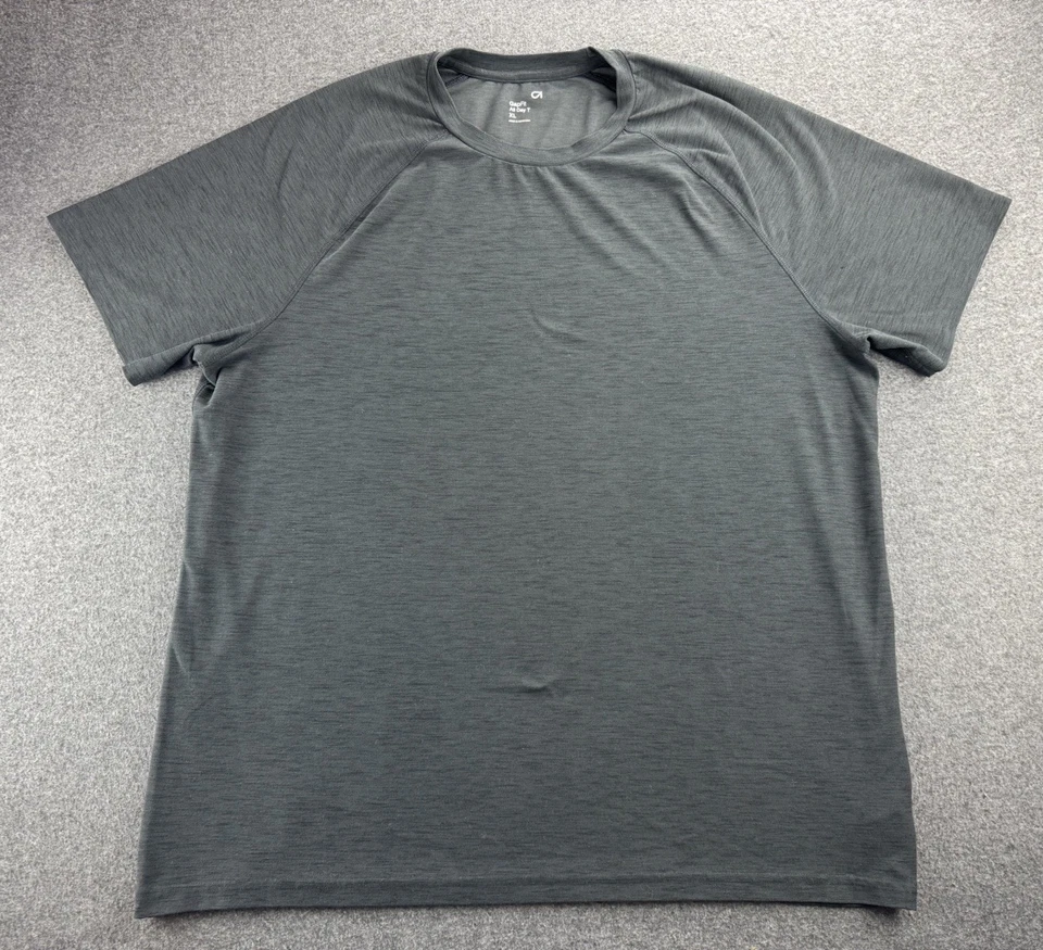 Camiseta de rendimiento Gap para hombre ropa deportiva ajuste hueco todo el día talla XL carbón Top Foto 4 de 4
