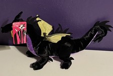 Vintage Disneyland Paris Maleficent Dragon Plush 14" EuroDisney Park New Rare
