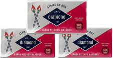 Diamond- Strike on Box Matches 3 BXS of 300 Original Version 900 Count