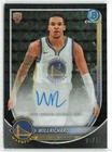 2025-26 Bowman Will Richard #BCA-WI Black Geometric Auto RC /10 Warriors