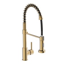 Kitchen Faucet, Brushed Gold Faucet for Kitchen Sink, Kitchen Sink Faucet wit...