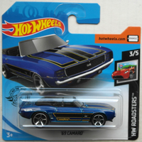 Hot Wheels 1969 Chevy Chevrolet Camaro Cabrio Blau Neu/Ovp Convertible Auto ´69