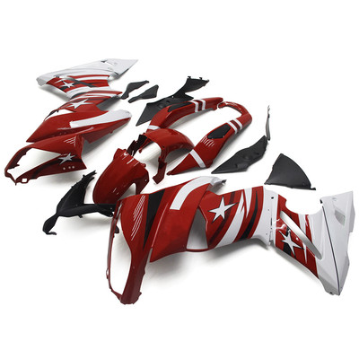 Red White Black Fairing for Kawasaki Ninja 650r ER6F 2009 2010 2011 Bodywork Set