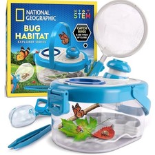 National Geographic Bug Catcher Kit for Kids - Kids Bug Habitat with Magnified V