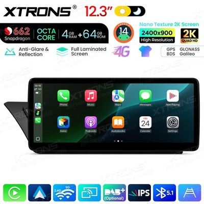 Autoradio für Audi A4 B8 A5 S5 2K QHD 12,3'' Anti Glare Android 8-Kern 4G+64GB