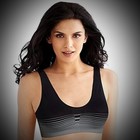 Bali X1J3 Comfort Revolution Microfiber Crop Bra Bralette 2 Pack Black Pink NWT — photo 3