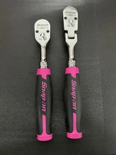 Snap On Fh100 Fhf100 Pink 3/8 100  Tooth Soft Grip Ratchet Combo