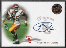2008 Press Pass Authentics KEITH RIVERS Rookie on card Auto #PPS-KR USC Trojans. rookie card picture