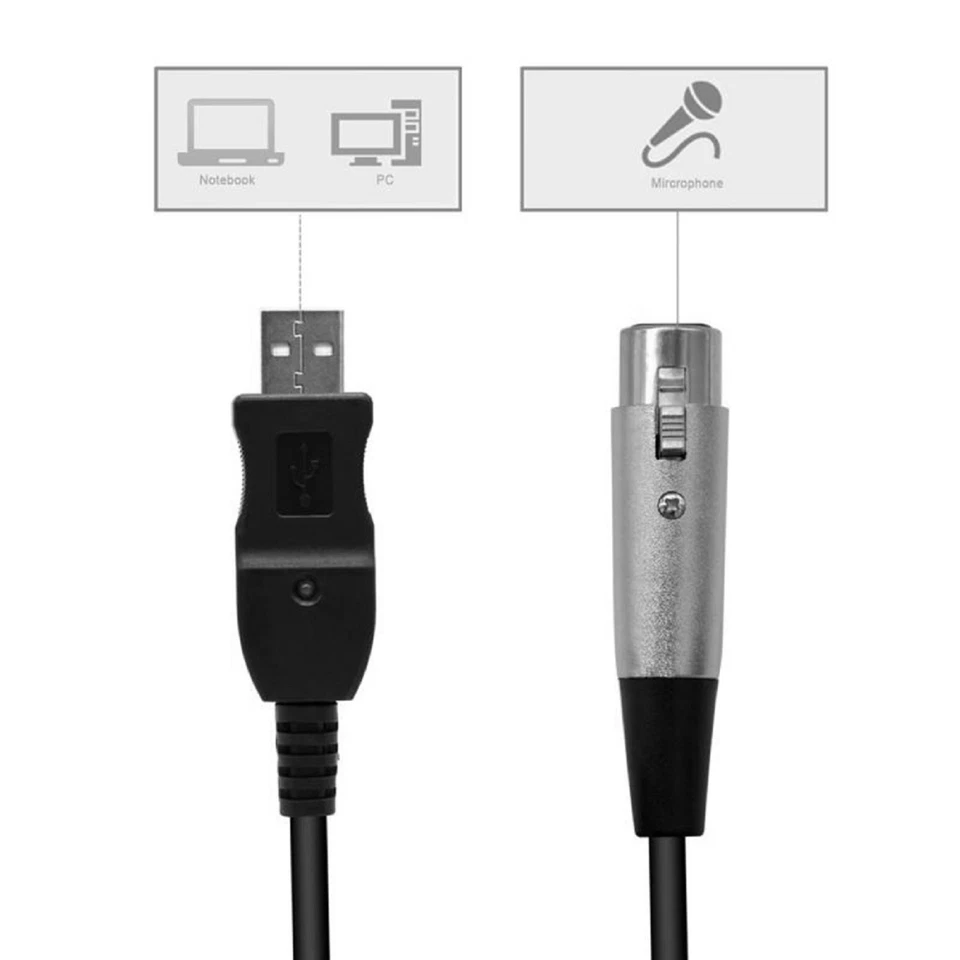 3M USB Male to XLR Female Microphone Link Cable For PS2/PS3/WII/XBOX hosts - Image 4 of 4