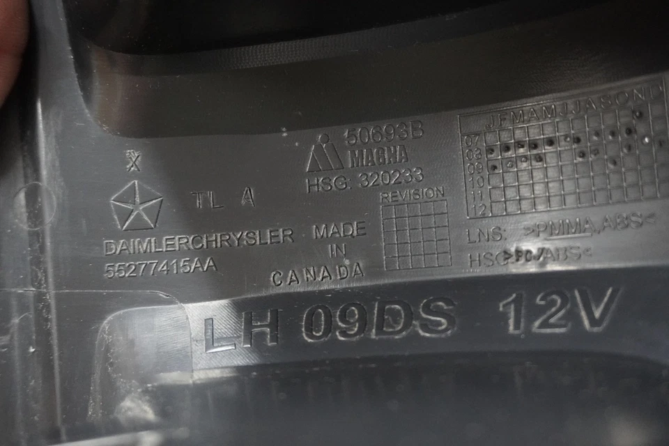 08 09 10 11 12 13 14 15 16 17 18 19 Ram 1500 luz trasera izquierda conductor 55277415AA Foto 3 de 4