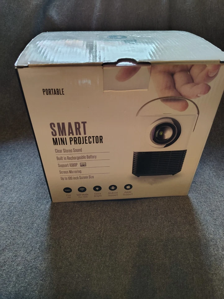  Smart Portable Mini Projector 1080P HD Apple and Android Compatible - Works Exc - Image 2 of 4