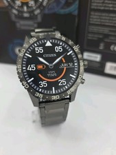 Citizen Cz Smart Watch Black Stanliess Steel 44mm Smart Touch Screen MX1017-50X