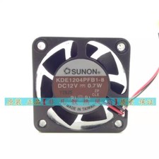 SUNON KDE1204PFB1-8 DC12V 0.7W 4CM 4010 Silent 2-Wire Fan Cooling Fan