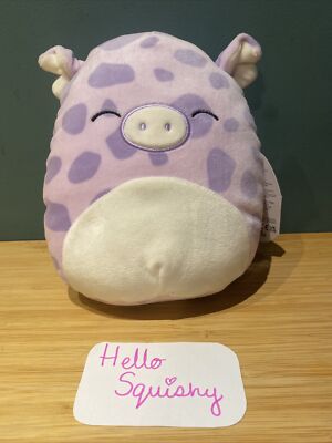 Squishmallows 7,5'' Pammy das Schwein Ostern 2023 von Kellytoy Neu mit Etikett