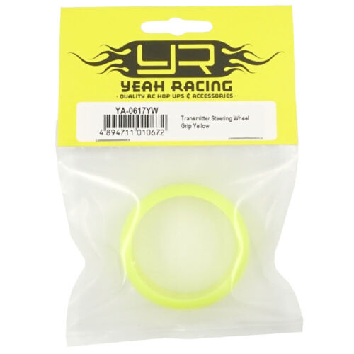 Yeah Racing Transmitter Steering Wheel Grip Yellow Futaba KO Sanwa Flysky NB4 - Picture 2 of 4
