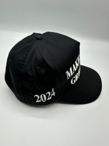 Official Make America Great Again Trump Cali Fame 45-47 Black Snapback Hat Cap - Picture 4 of 8