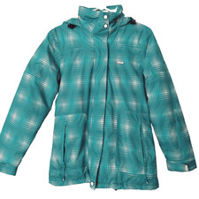 Mountain Casual Women's Small Ski Jacket By Liquid Teal/white Winter Coat
